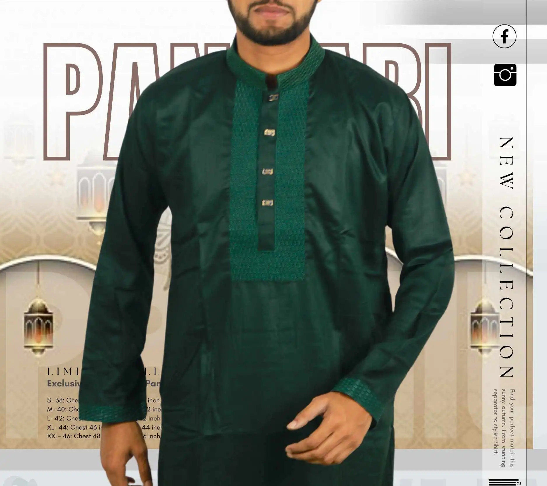 Panjabi Green-SKU-102