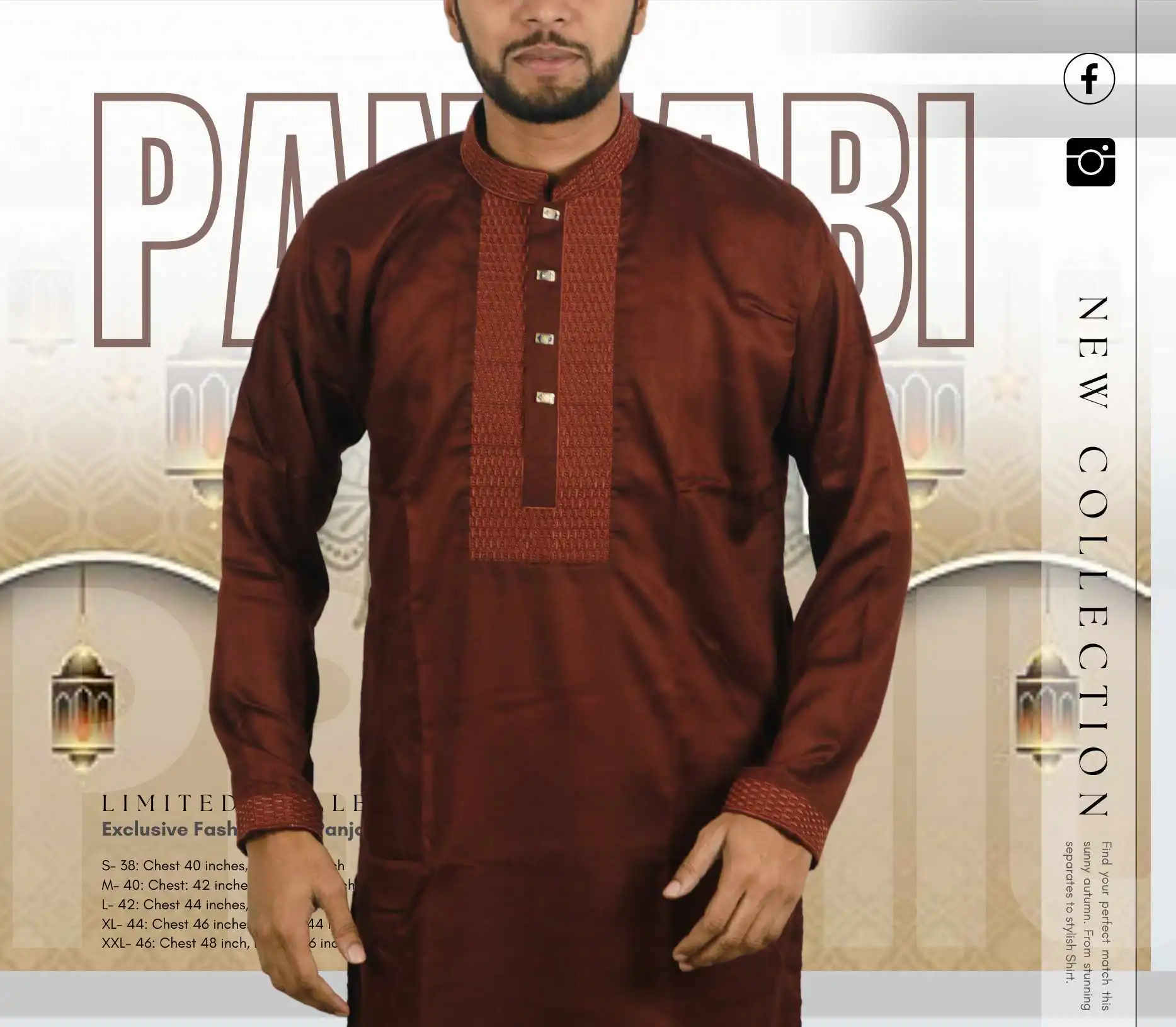 Panjabi Merun-SKU-103