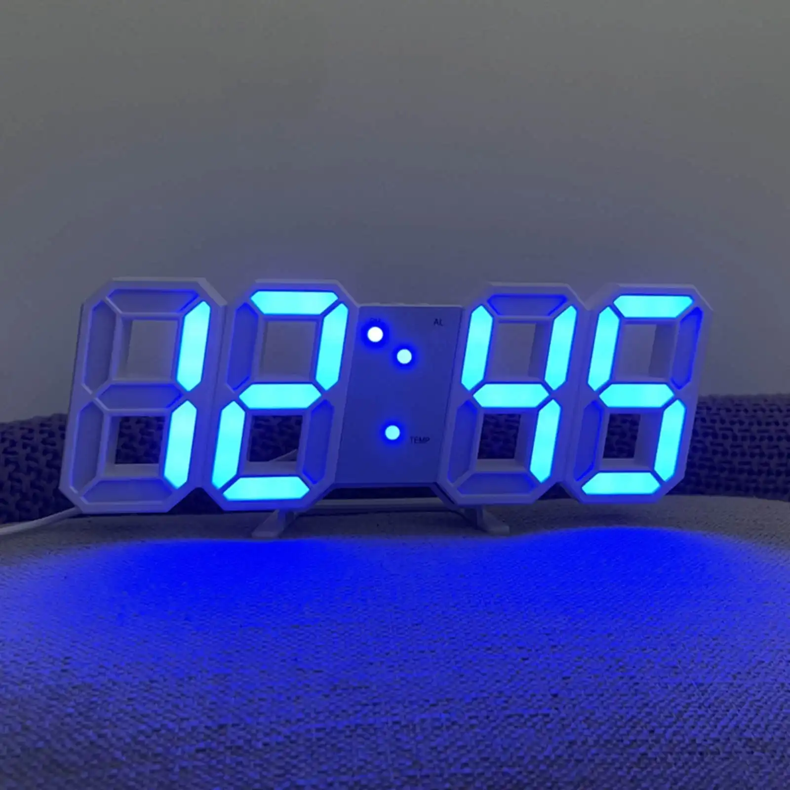 3D LED Digital Wall Clock with Alarm